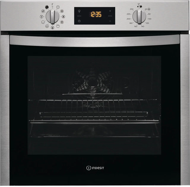 Indesit Forno Incasso Ventilato Elettrico Multifunzione Grill 71Lt 60cm IFW5844I