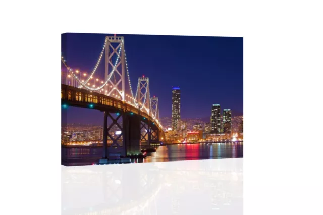 Oakland Bay Bridge San Francisco - CANVAS OR PRINT WALL ART