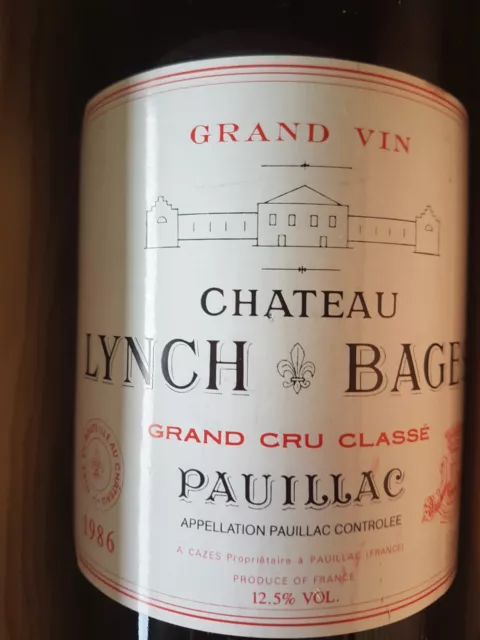 Chateau Lynch Bages 1986 1,5l  Pauillac, Grand win Grand cru classé in Holzkiste