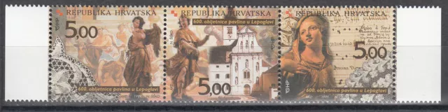 Kroatien / Hrvatska Nr. 520-522** 600 Jahre Paulinerorden in Lepoglava