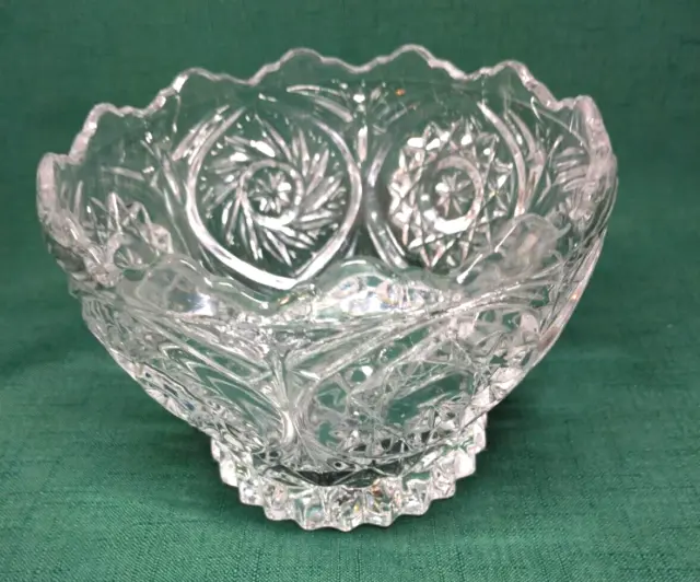 Vintage Crystal Candy Dish, Vintage Yugoslavia, Imperlux Crystal Pedestal Dish