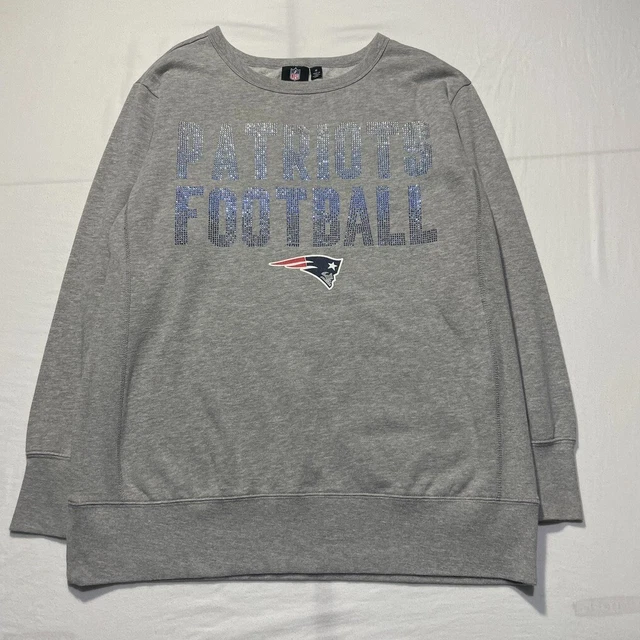 Felpa Donna NFL New England Patriots Maglione Grigio | Medium M