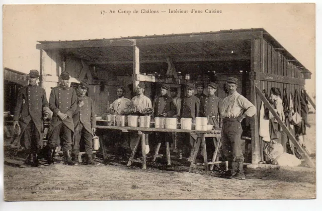 CHALONS SUR MARNE - Marne - CPA 51 - Vie Militaire Au camp - cuisine soupe