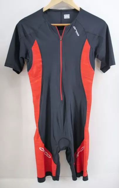 Orca Men Core Race short sleeve trisuit black red men Size Large