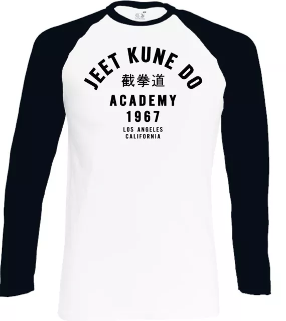 Jeet Kune Do Academy Mens Martial Arts LS T-Shirt MMA Top Tee UFC