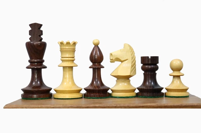 Reproduced Romanian-Hungarian Tournament Double Weighted Chess Pieces | Rosewood