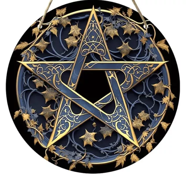 Witch's Wall Hanging Altar Pentagram. Protection Wicca Wiccan Pagan Home Decor