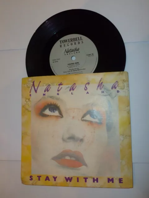 NATASHA ENGLAND - Stay with me - 1985 UK solid centre 7