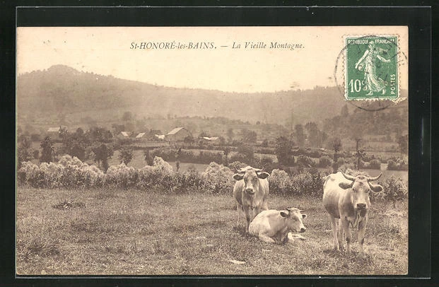 CPA St-Honoré-les-Bains, La Vieille Montagne 1923