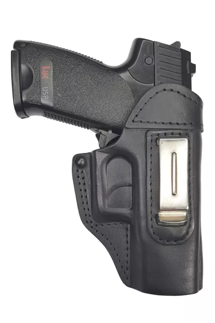 IWB 3 Leder Holster für Heckler und Koch USP P8 HK H&K schwarz NEU VlaMiTex