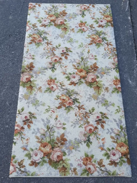 60er Alfombra Carpet Manta Shag 138 x 68 Corredores Mid Century Flor Corta 70er