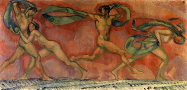 Tanzfries : Ludwig von Hofmann : Circa 1912 :Archival Quality  Art Print