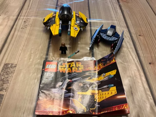 LEGO Star Wars Set 7256 Jedi Starfighter & Vulture Droid NO STICKERS VGC