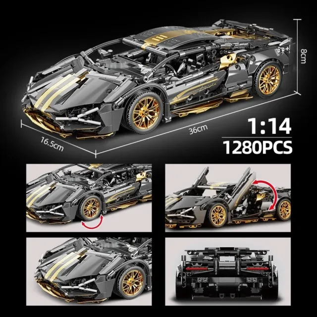 1200+ Piece Lamborghini Building Blocks Sets