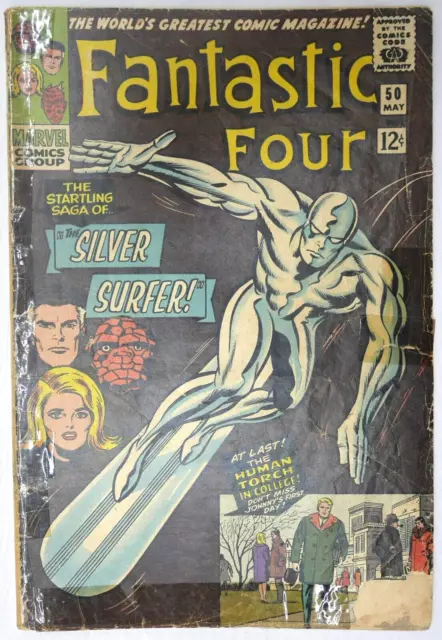 Fantastic Four #50 1st App Wyatt Wingfoot Marvel Comics (1964)