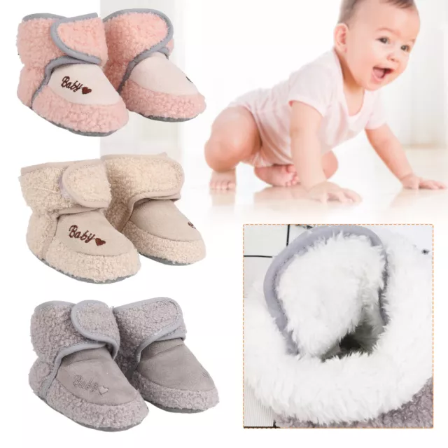 Scarpe neonato bambino stivali antiscivolo caldi pantofole morbide calzino bambina e ragazzo