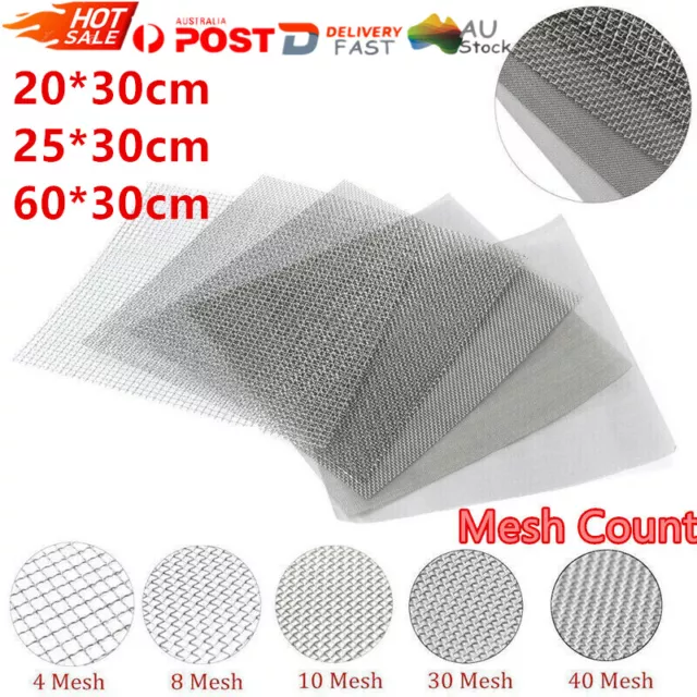 4/8/10/50/100 Mesh Stainless Steel Woven Wire Filtration Filter Screening Sheet