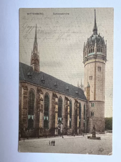 alte AK Wittenberg "Schlosskirche" ca. 1910