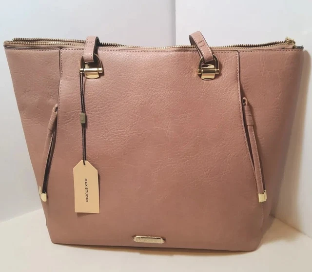 New Large Max Studio Purse/Tote Bag  Pink Salt NWT