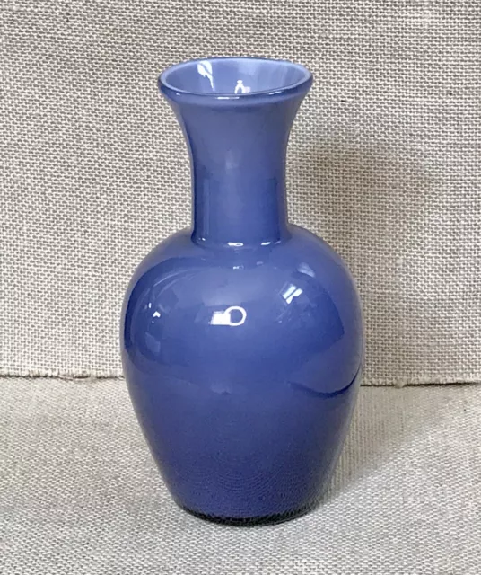 Vintage Larry Laslo For Mikasa Purple Art Glass Vase Multi Tones