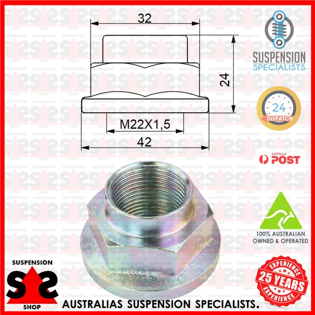 NUT, STUB AXLE Suit MITSUBISHI Lancer EVO X (CZ4A) LANCER VIII (CY_A