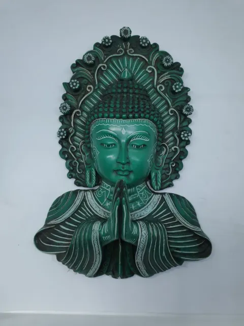 Buddha Resin Namaste Buddha Nepali Handmade Resin Statue Sculpture