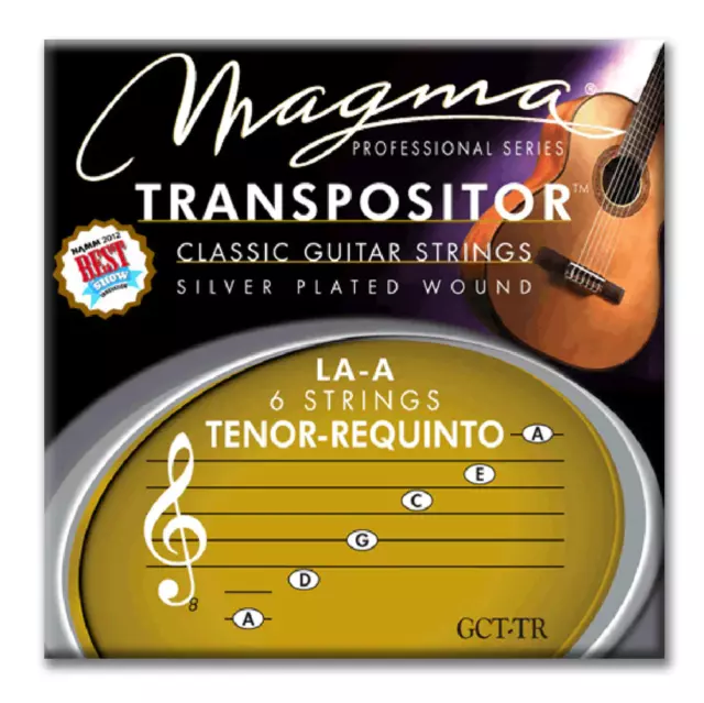 Magma Classical Guitar Strings TRANSPOSITOR LA-A TENOR REQUINTO - Silver Plated