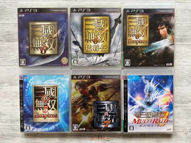 SONY Playstation 3 PS3 Shin Sangoku Musou Multi Raid & 5 6 7 set from Japan