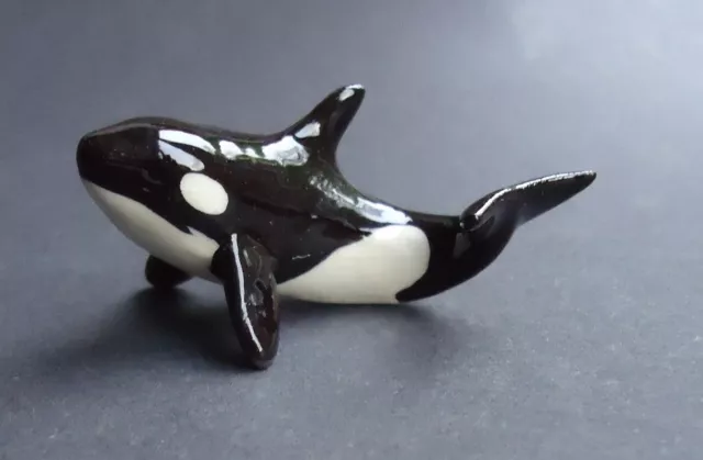 * Hagen Renaker Miniature Ceramic Figurine Killer Whale Orca