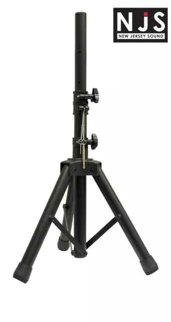 Speaker Stand Black 35mm Short Adjustable Light Aluminium PA Tripod Compact +Bag