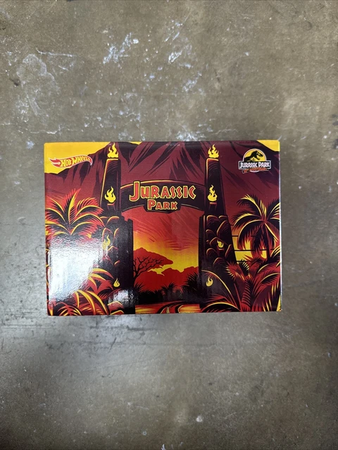 Hot Wheels Collector – Jeep Jurassic Park – Échelle 1/64 – Métal/métal – Pneus RealRiders