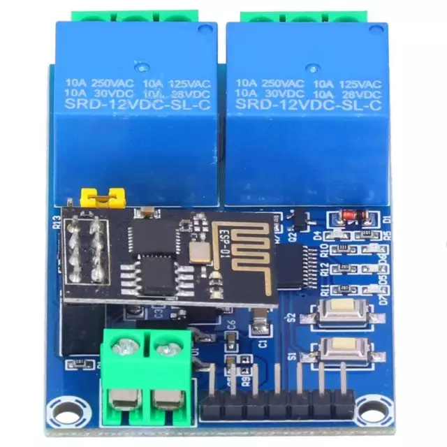 Zweikanaliges WiFi-Relais ESP8266-Anzeigemodul, 2 Modi für den Arbeitsstatus