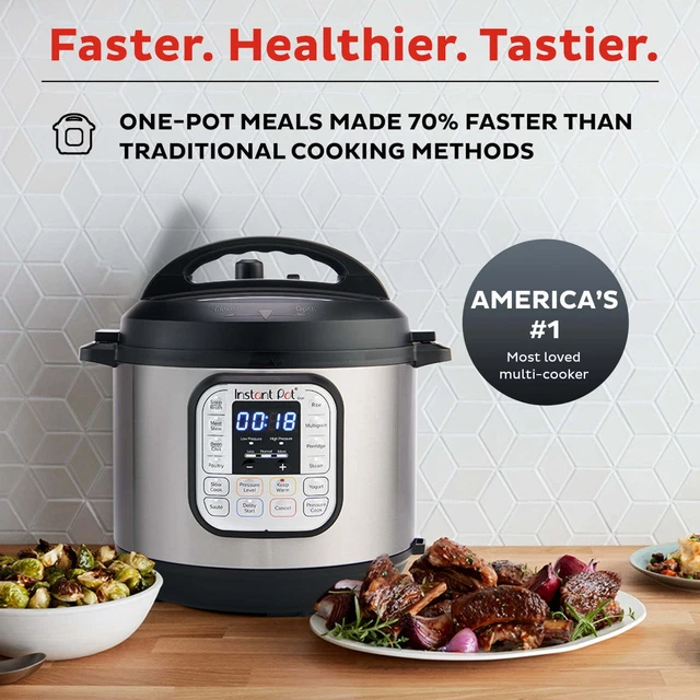 INSTANT POT DUO 6Quart 7in1 Electric Pressure Cooker, Slow Cooker