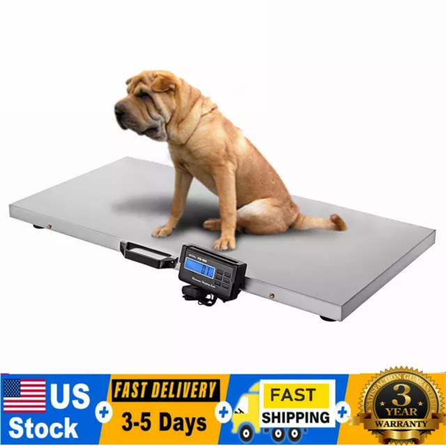 1100 Lbs Heavy Duty Digital Livestock Vet Scale Hog Pet Dog Sheep Goat Scale US