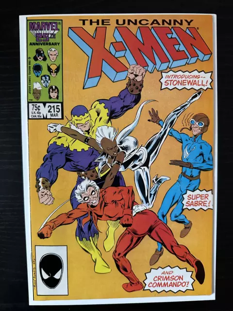 Uncanny X-Men #215 VF+ to VF/NM 1986 Marvel Comics