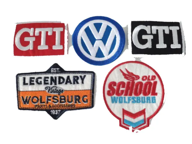 5er Set Toppa / Adesivo, GTI, VW, Old School Leggendario Wob