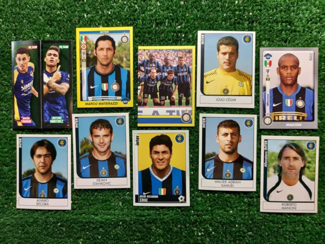 Lotto 10 Figurine Calciatori Panini Inter Tematica Stock Lotticino F294