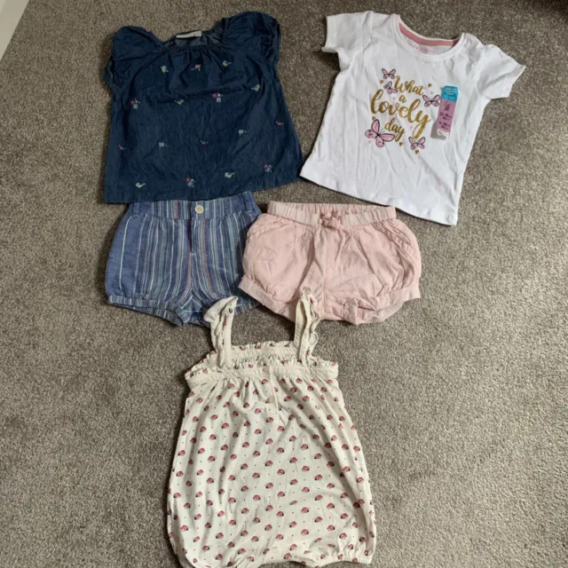 Baby Girl’s Summer Clothes Bundle, Jojo, Gap, New Primark, Age 12-18 Months