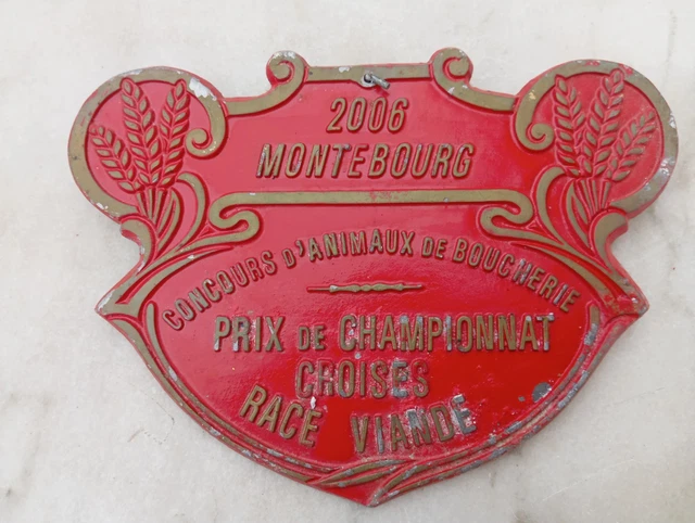 PLAQUE DE CONCOURS agricole EUR 5,00 - FR