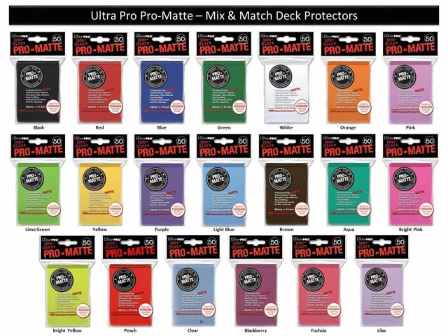 Ultra Pro Deck Protector Pro Matte Sleeves Trading Cards 50 ct in Pack Pokemon