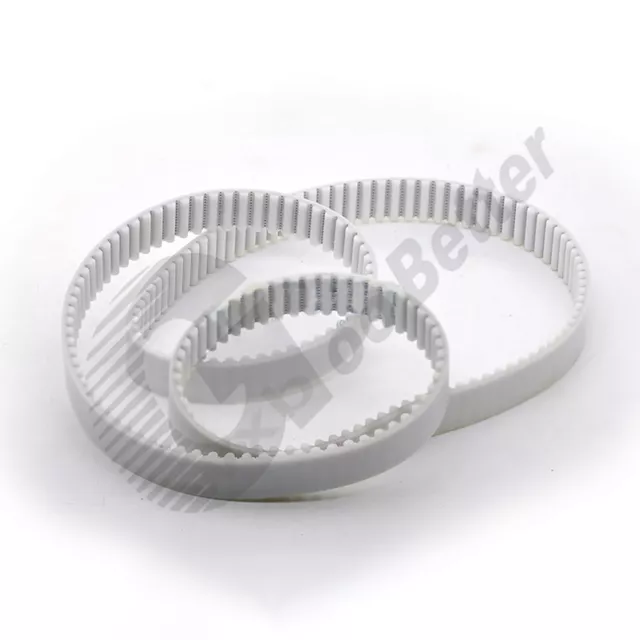 HTD3M Belt Width=10mm White PU Closed Loop Synchronous Belt C=1800mm~2781mm 3