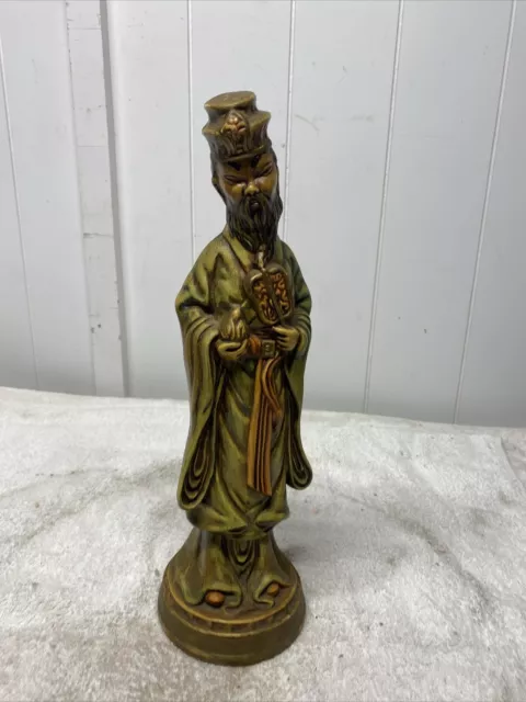 Antique Porcelain Figure Chinese Famille Verte Figure Of Scholar Or Immortal Man