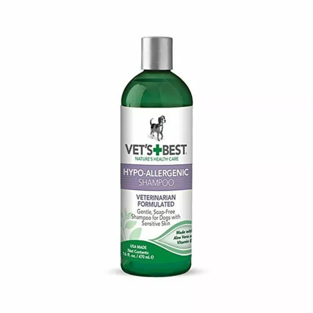 Vet's Best Hypo-Allergenic Dog Shampoo for Sensitive Skin, 16 oz N/a