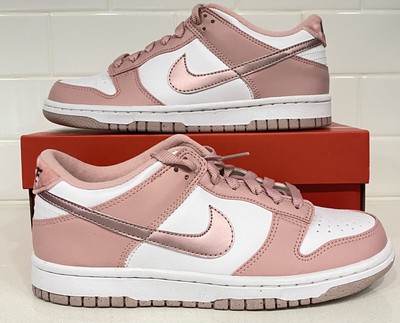 dunk low pink glaze white