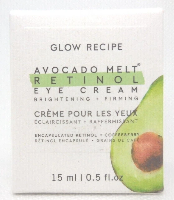 GLOW RECIPE AVOCADO Melt Retinol Eye Cream Full Size (15ml/.5oz) New