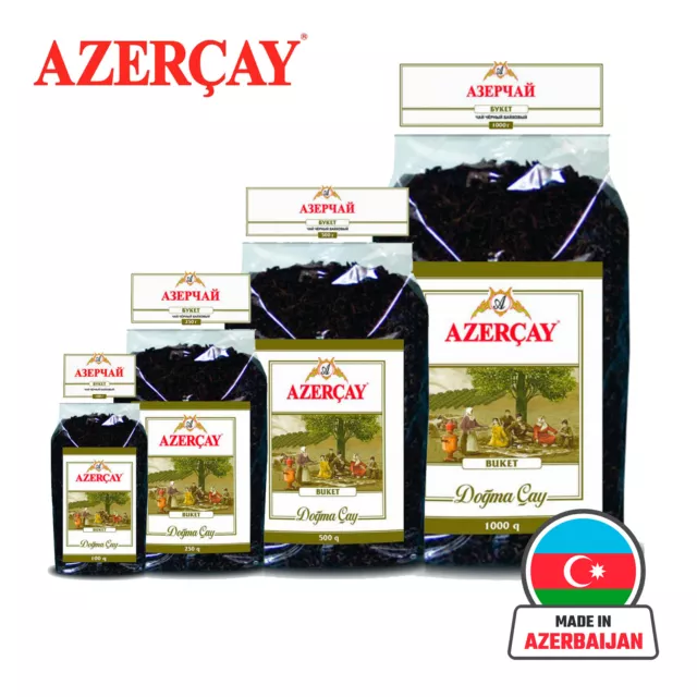 Azercay Buket Pure Natural Azerbaijan Traditional Loose Leaf Tea Limpid Package