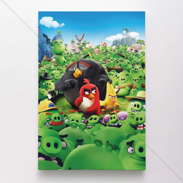 The Angry Birds Movie Poster Canvas Movie Print #537