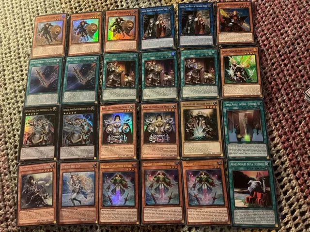 Lot Cartes yu gi oh : 40 Cartes Chevalier Noble VF Mint