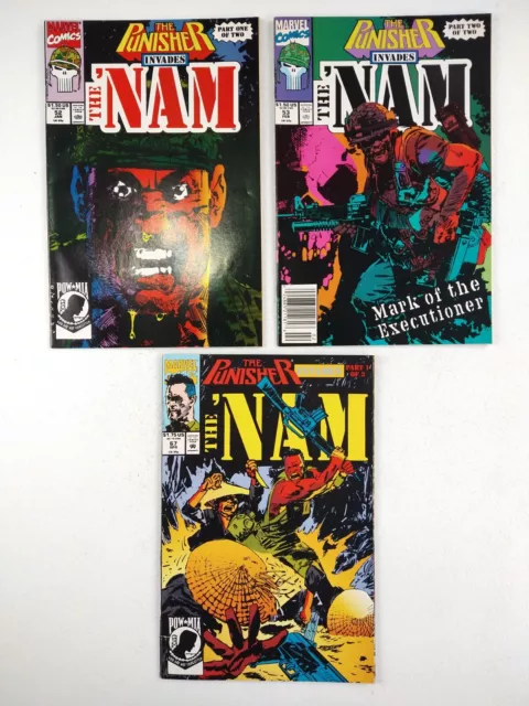 The Punisher Invades the 'Nam #52 53 67 (1991 Marvel) Comics Lot