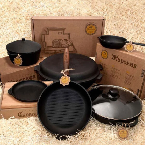CAST IRON KAMADO grill pan Kazan wok skillet BBQ frying rice Devzira